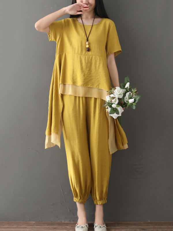 Loose Irregular Split-joint Suits