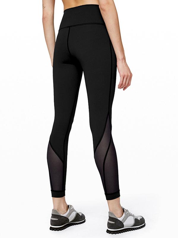 Lift Hip Mesh Split-joint Pocket Leggings