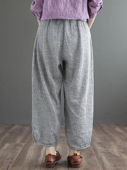 Original Striped Column Wide Leg Pants