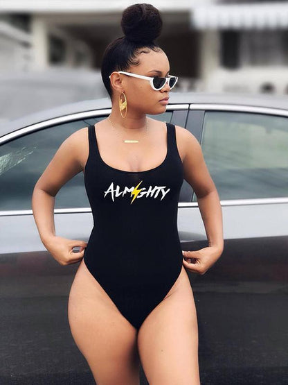 Black One Piece Swimsuit