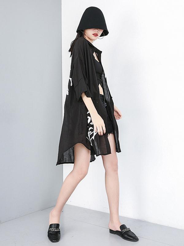 Loose Irregular Light Sun-proof Tops