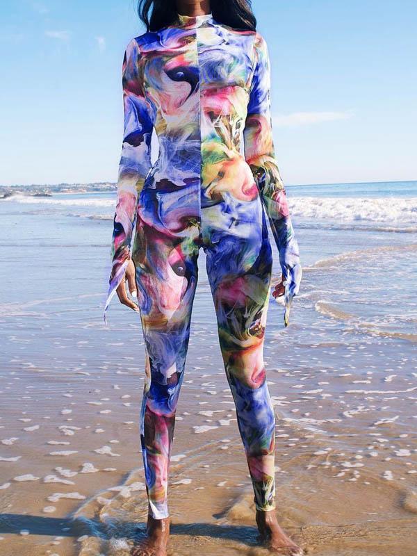 Printed Yoga Jumpsuits