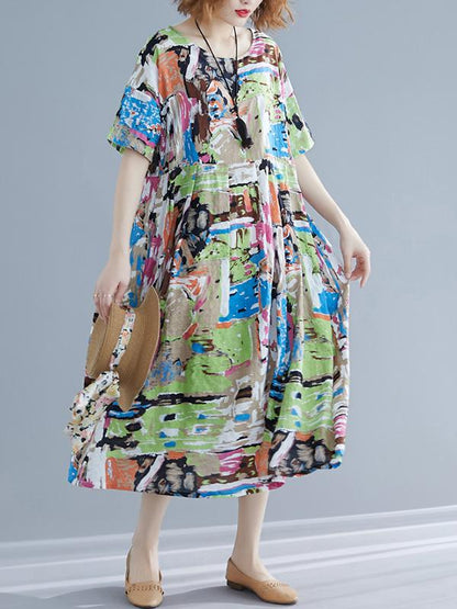Loose Ink Long Dress