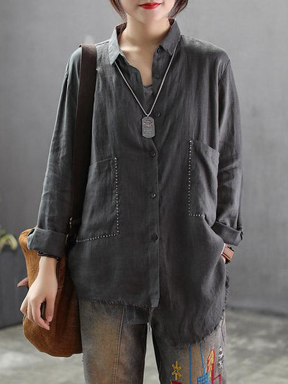 National Linen Rough Selvedge Shirt