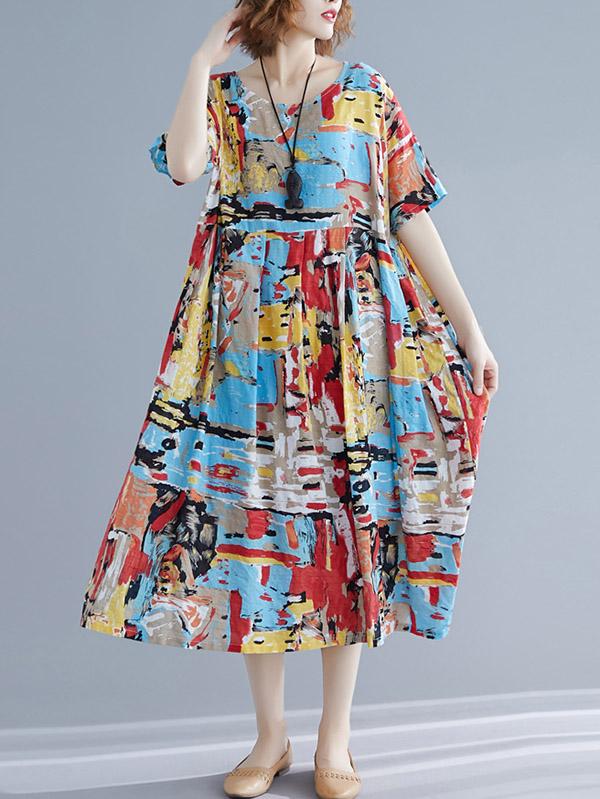 Loose Ink Long Dress