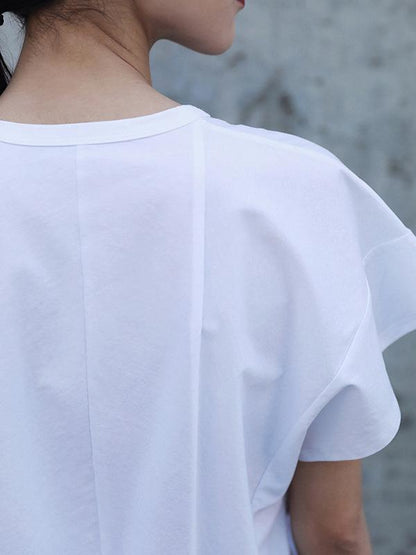 Summer Solid Split-joint T-Shirt