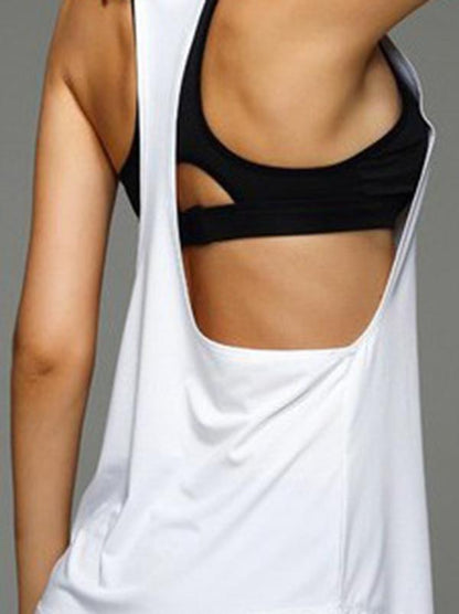 Solid Sleeveless Cover-up Quick-drying Vest