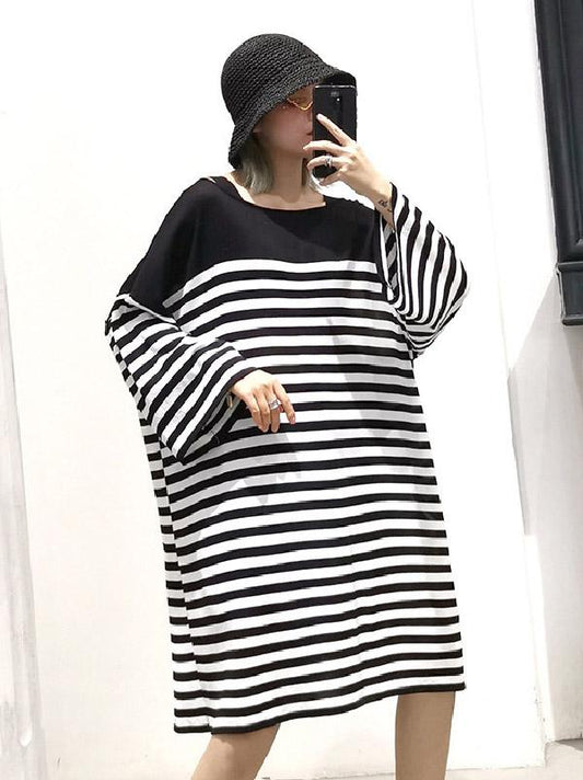Oversize Stripped knitting Dress