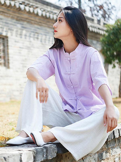 Vintage Forg Solid Short Sleeves Shirt