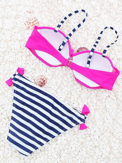 Sexy Plain Top Bikinis Swimwear