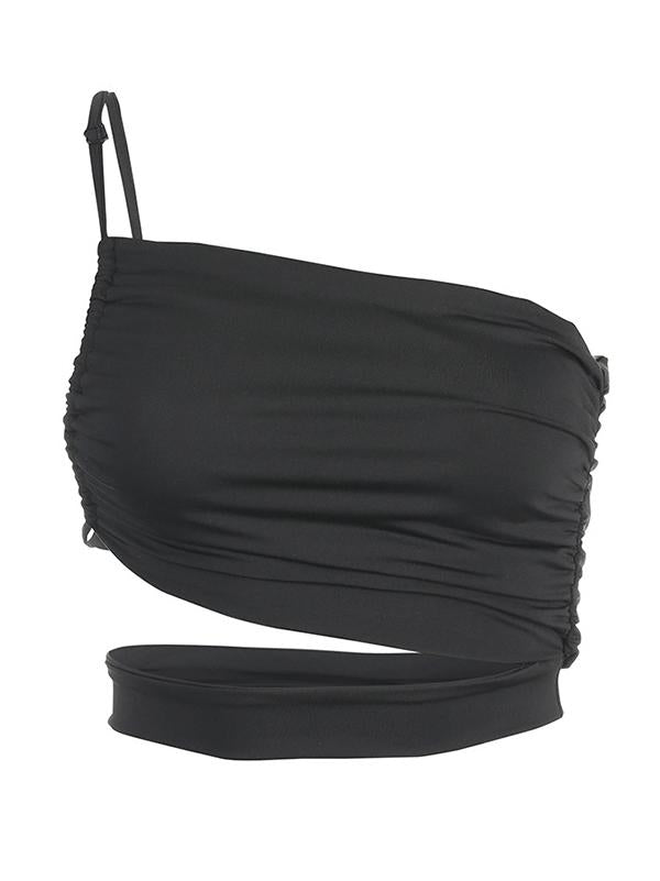 Punk Sexy Wrap Spaghetti-Neck Tank
