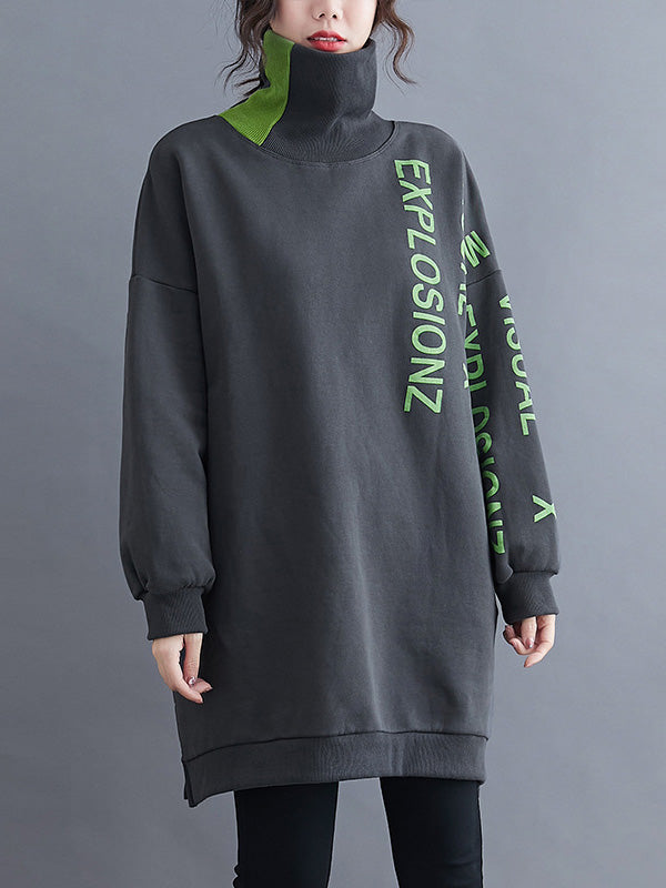 Original Split-Joint Letter Print Sweatshirts