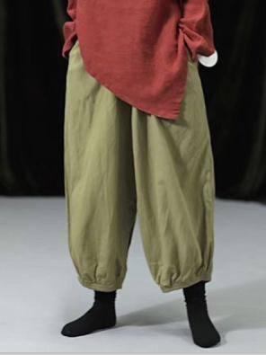 Vintage Comfort Loose Linen Bloomers Pants