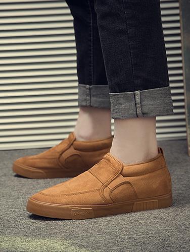 Warm Solid Color Loafers