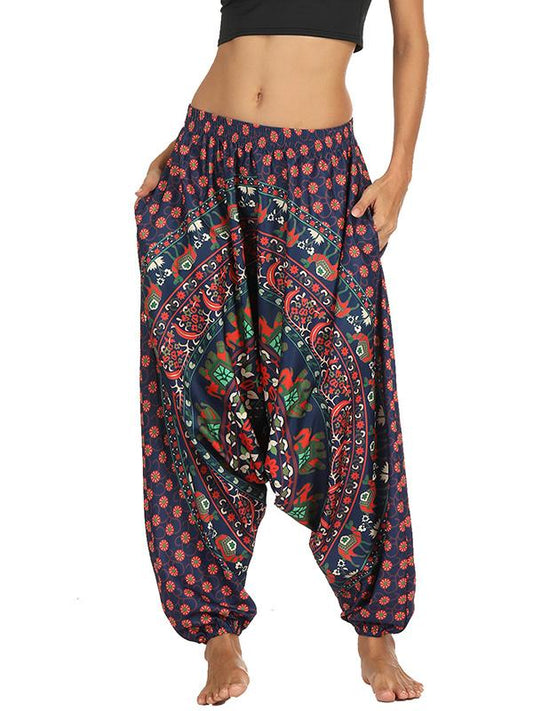 Elastic Waist Casual Pants