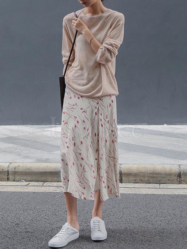 Casual Solid Light Maturity Knitwear