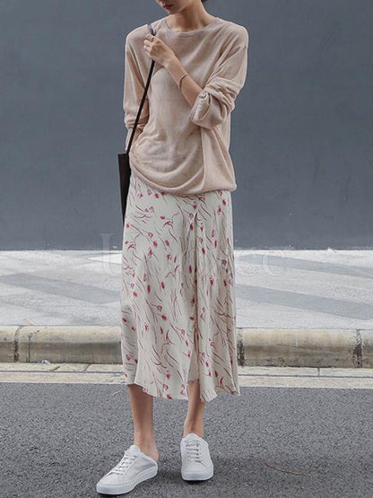 Casual Solid Light Maturity Knitwear