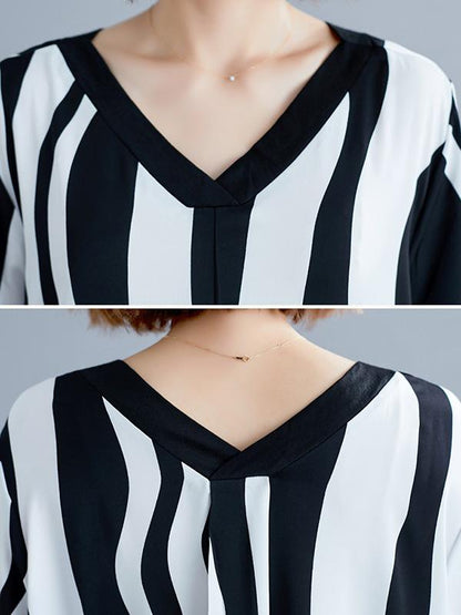 2019 Summer New Loose Oversize  Striped Suit