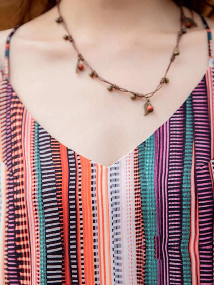 Chic Loose Striped Maxi Dress