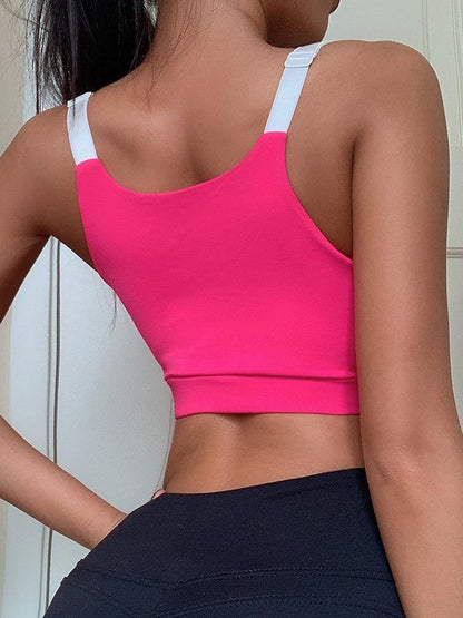 Kawaii Style Printed Split-joint Sports Bra