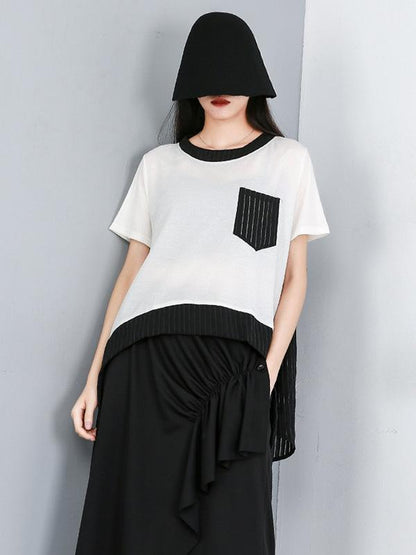 Asymmetric Split-joint T-Shirt