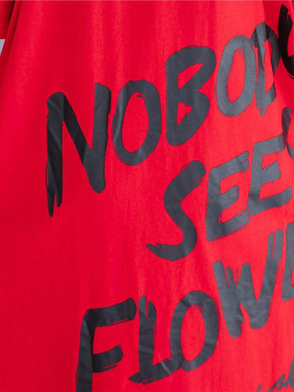 New Loose Oversize  Lettre Printed Dress