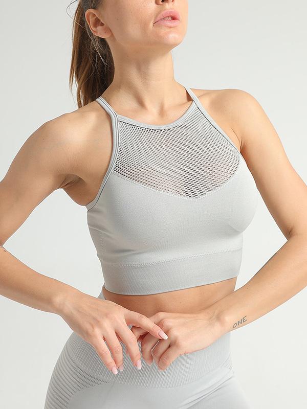 Solid Quick Dry Shockproof Wrap Sports Bra