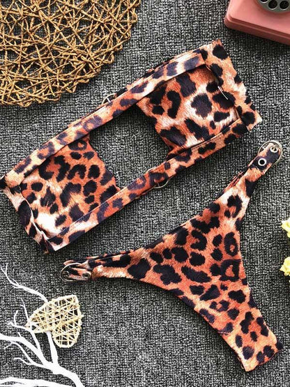Adjustable Buckle Bikinis Swimwear