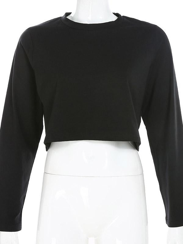 Simple Solid Loose Casual T-Shirt