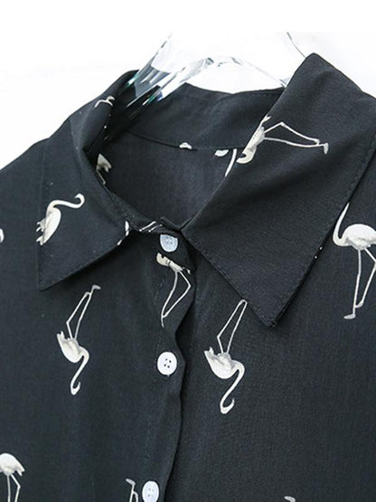 Loose Black Lace-up Jumpsuits
