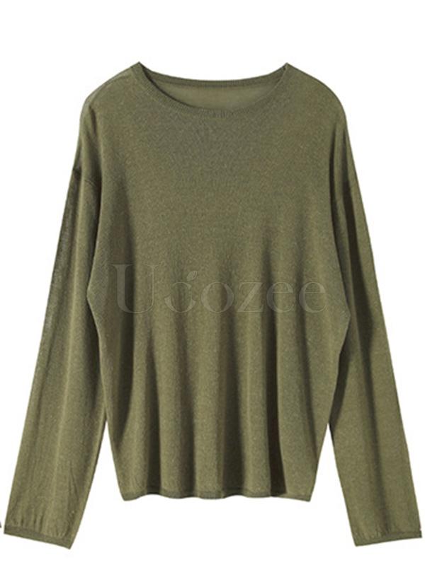 Casual Solid Light Maturity Knitwear