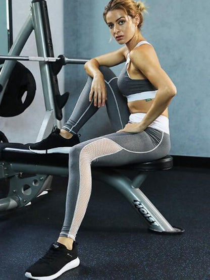 Soft Breathable Back Cross Bra & Sports Leggings