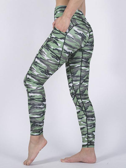 Camo Patchwork Yoga Leggings