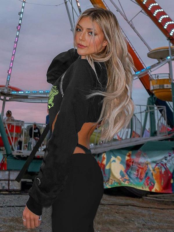 Fashion Printed Hollow Yoga Jumpsuits