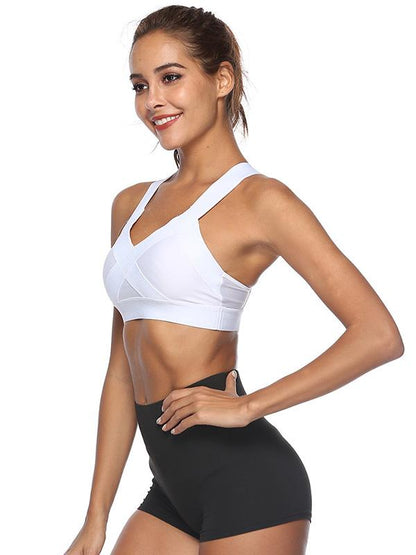 Wide Band Shockproof No Steel Ring Sports Bra