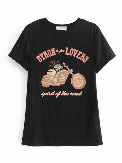 Vintage Letter Printed T-Shirt
