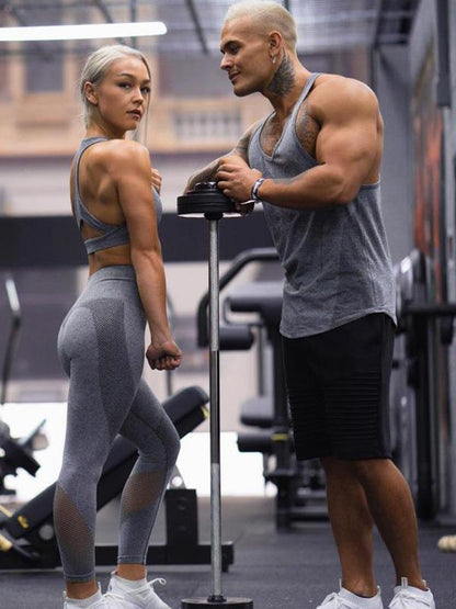 Solid Cut Out Crop Gym Tee And Leggings