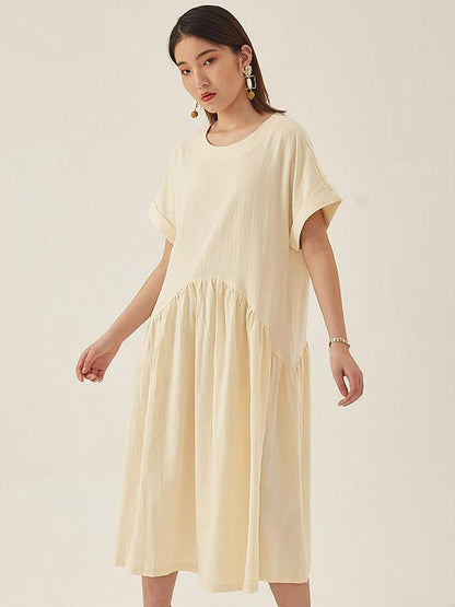 Original Retro Cropped Hemline Long Dress