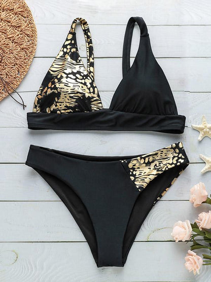 Golden-plating Sexy Bikinis Swimwear