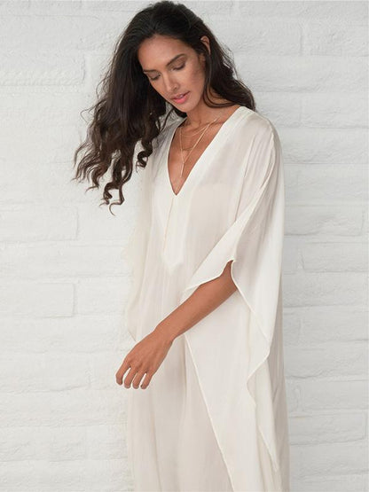 V-neck See-through Loose Cover-ups Swimwear