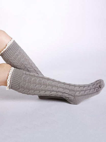Knitting Over Knee-high 5 Colors Stocking