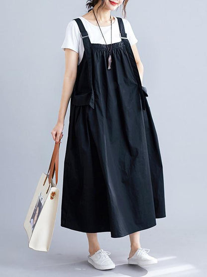 Summer New Loose Sleeveless Strap Dress
