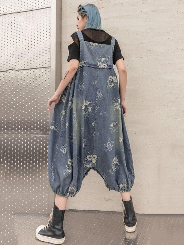 Loose Retro Harem Jumpsuit