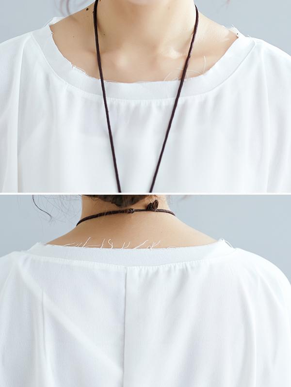 New Loose Elastic Waist Design T-Shirt