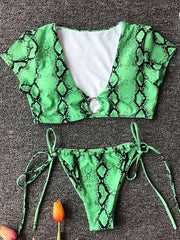 GREEN SNAKESKIN