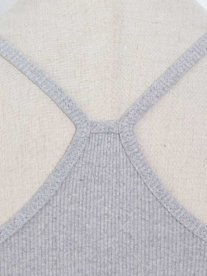 Stylish Solid Color Long Sleeve Cropped Sweatershirt+Wide-Leg Pants Three-Piece Suit