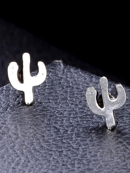 8pcs Vintage Silver Earrings Accessories