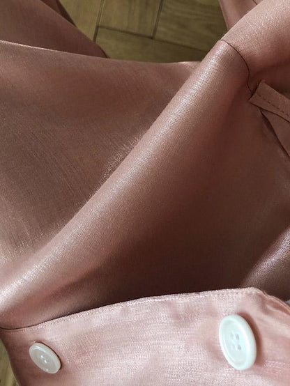 Original Solid Silk Suit Outwear