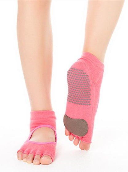 Open-backed Five-finger Yoga Socks