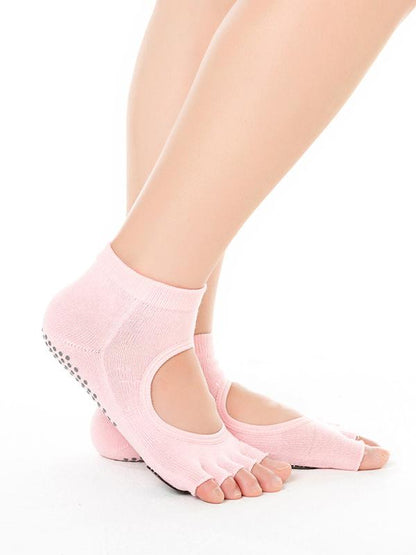 Open-backed Five-finger Yoga Socks